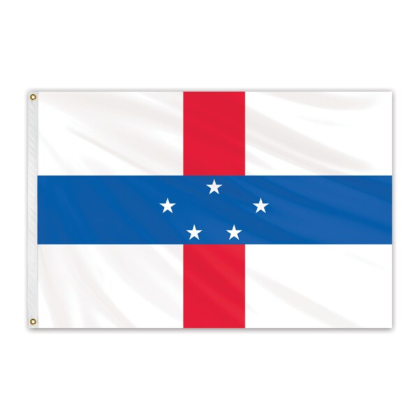 Global Flags Unlimited Netherlands Antilles Outdoor Nylon Flag 12"x18" 203586